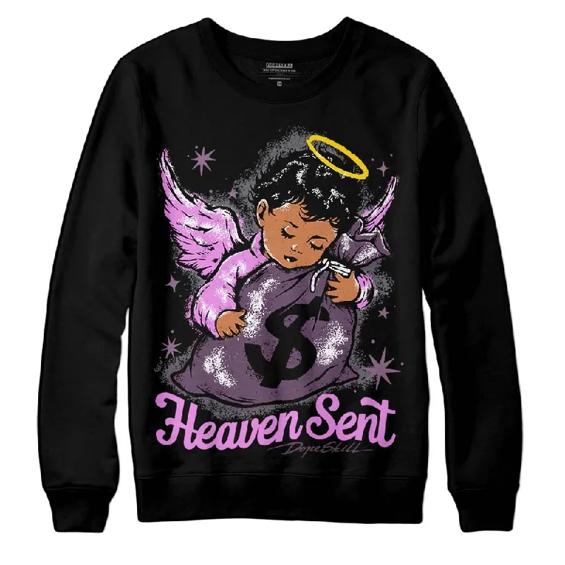 Mauve Off-Noir 2s DopeSkill Sweatshirt Heaven Sent Graphic