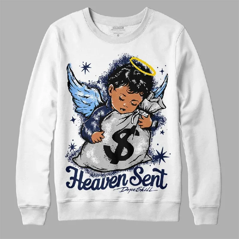 Midnight Navy 5s DopeSkill Sweatshirt Heaven Sent Graphic