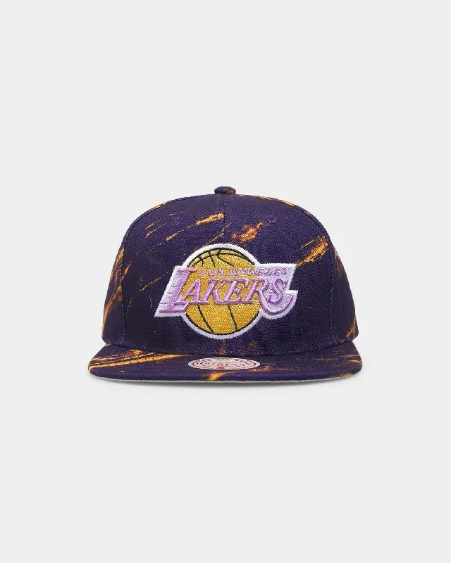 Mitchell & Ness Los Angeles Lakers 'Down For All' Original Fit Snapback Purple