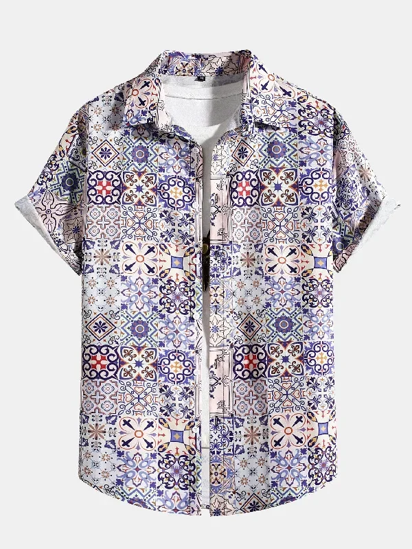 Moroccan Tile Print Shirt