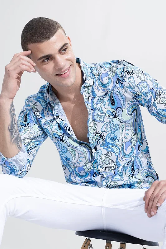 Mystic Floral Blue Shirt