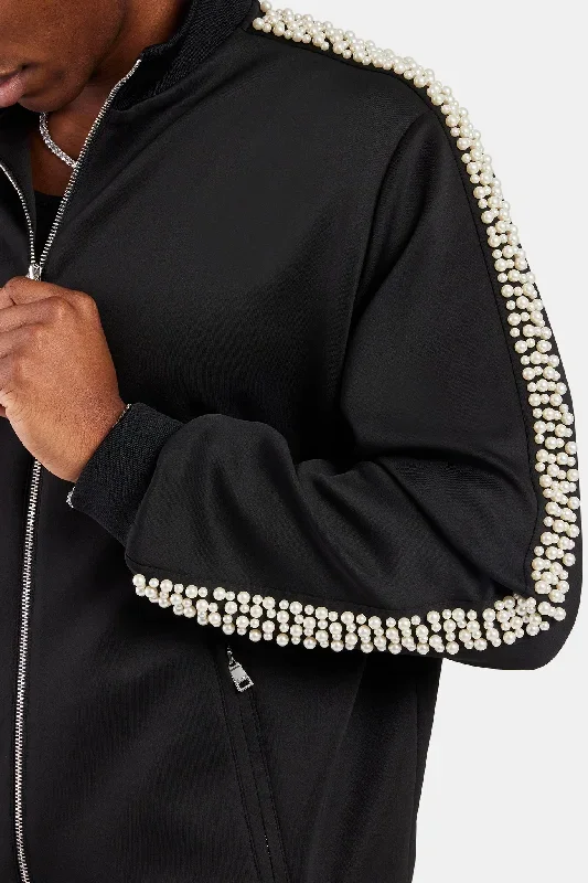 pearl-detail-track-jacket-black