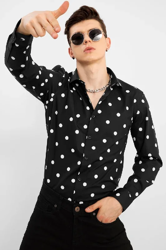 Polka Dot Black Shirt