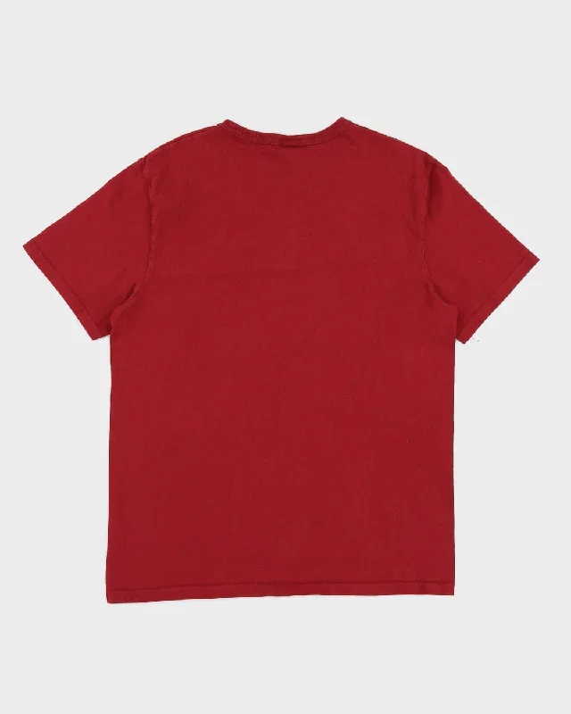 red-champion-logo-t-shirt-l