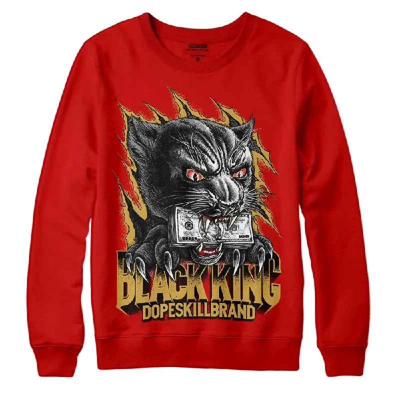 Red Collection DopeSkill Red Sweatshirt Black King Graphic