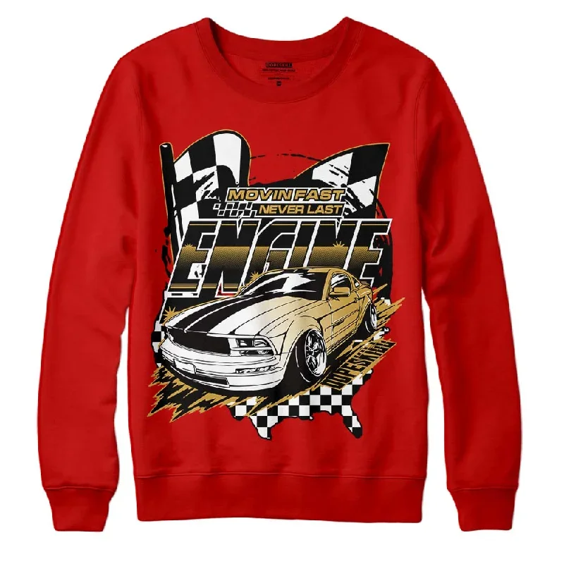 Red Collection DopeSkill Red Sweatshirt ENGINE Tshirt Graphic