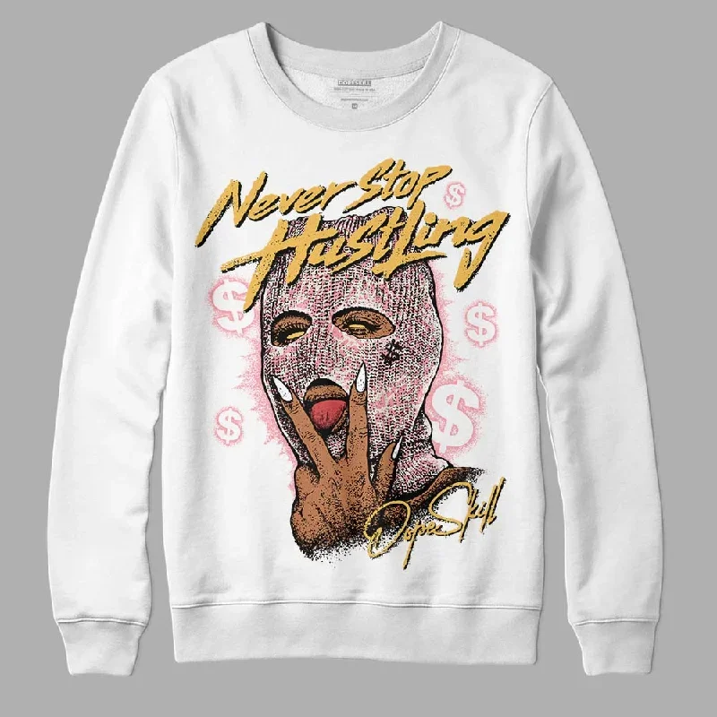 Red Stardust 3s DopeSkill Sweatshirt Never Stop Hustling Graphic