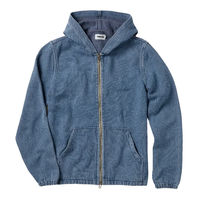 The Riptide Jacket in Washed Indigo Twill