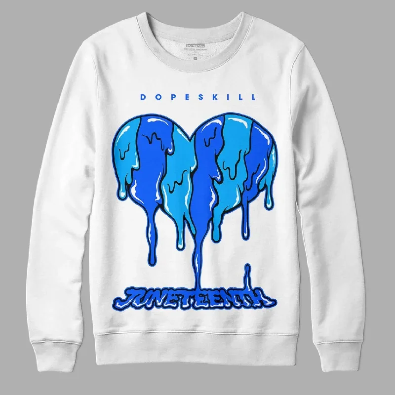 Royal Blue Collection DopeSkill Sweatshirt Juneteenth Heart Graphic