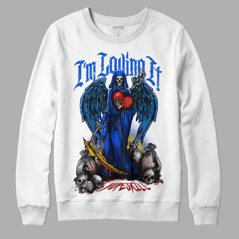 Royal Blue Collection DopeSkill Sweatshirt New I'm Loving It Graphic