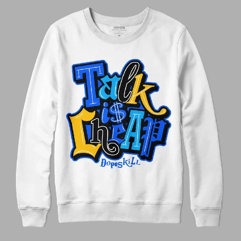 Royal Blue Collection DopeSkill Sweatshirt Talk Is Chip Graphic