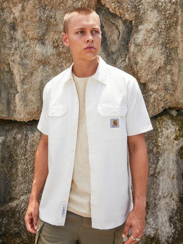 Short Sleeve Master Shirt in Wax White