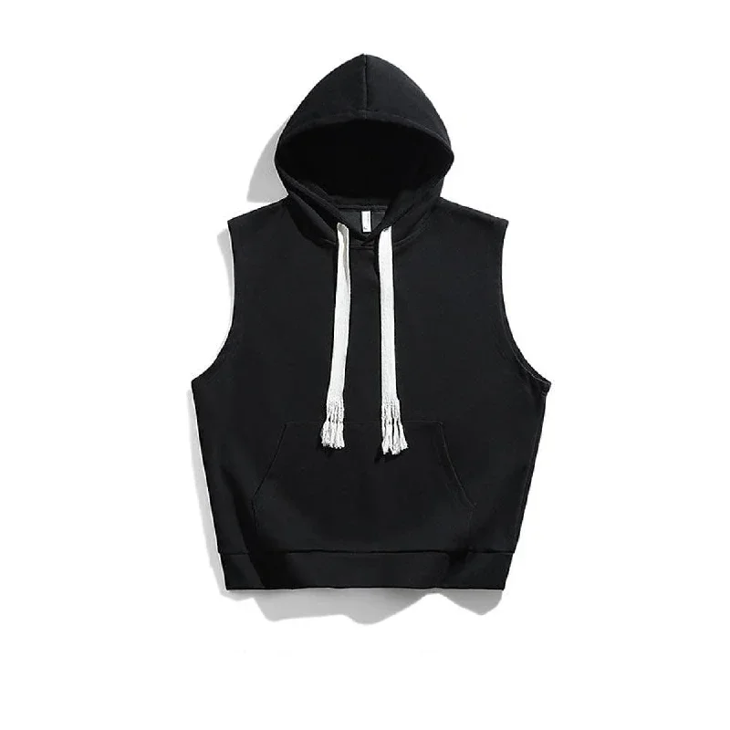 Sleeveless Hooded Sweatshirt