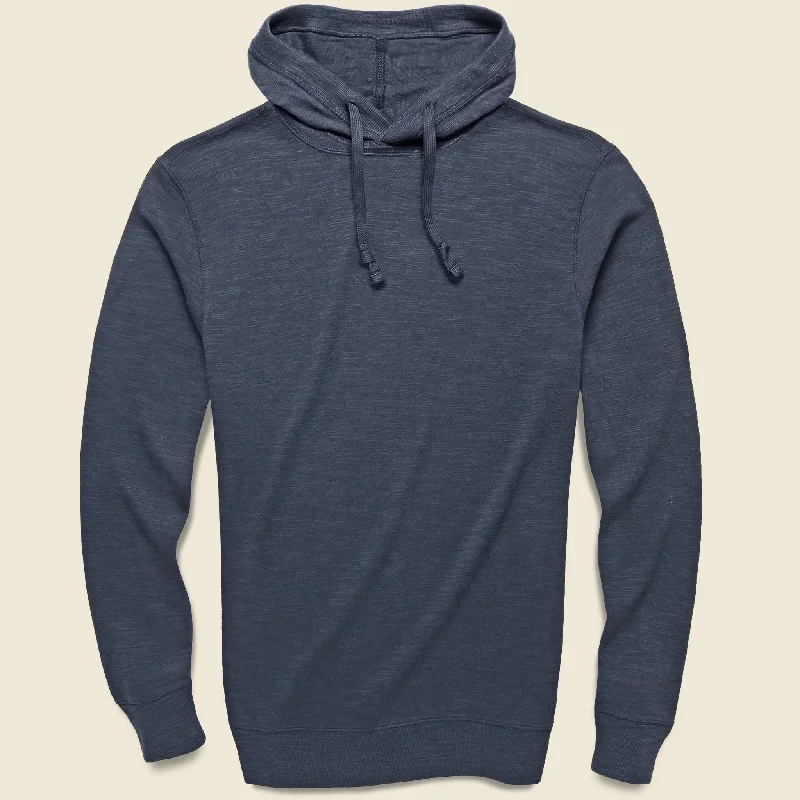 Slub Cotton Hoodie - Blue Nights