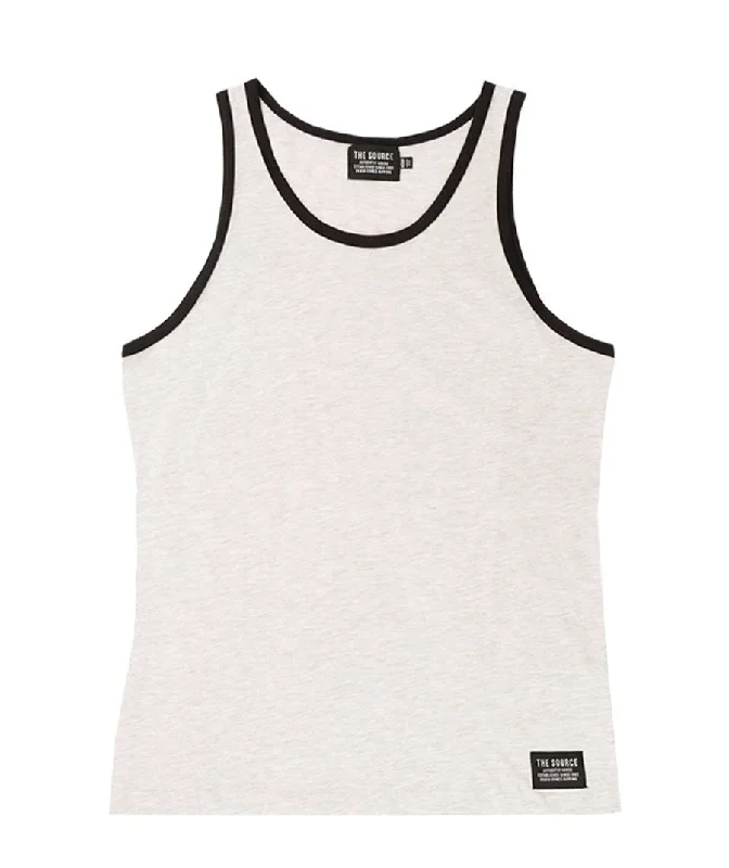 Source Men's Terry Tank Heathered Oatmeal