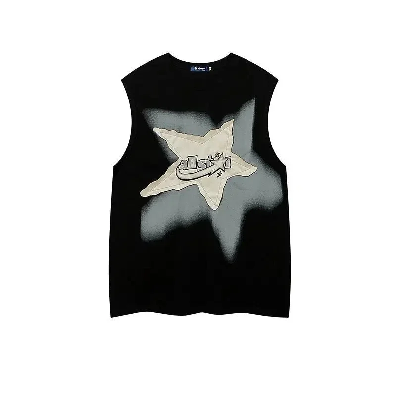 Star Patch Sleeveless T-shirt