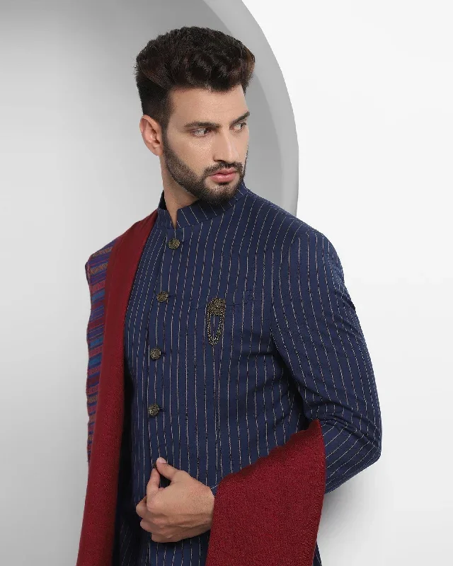 stripe-formal-suits-in-navy-emeral