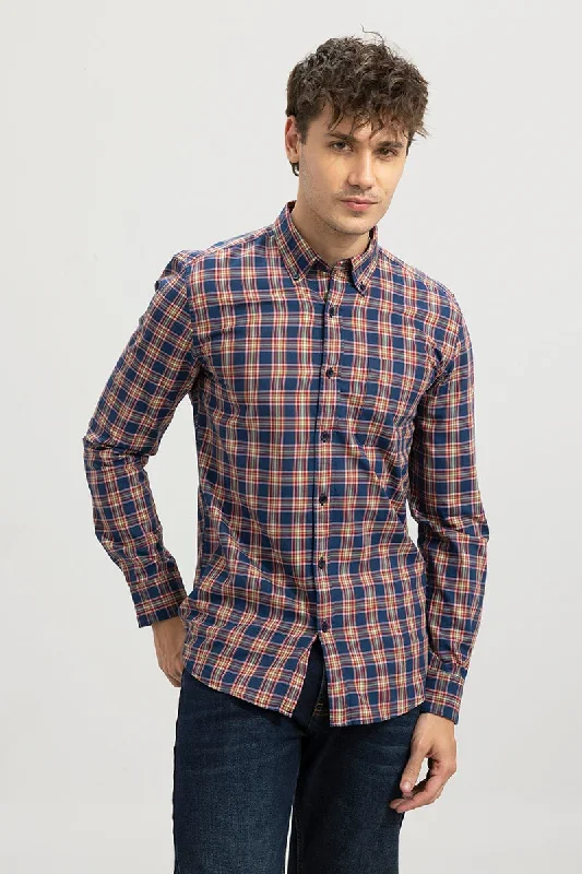 Tartan Check Navy Shirt