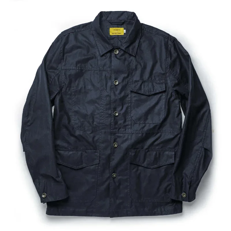 The Task Jacket in Waxed Navy