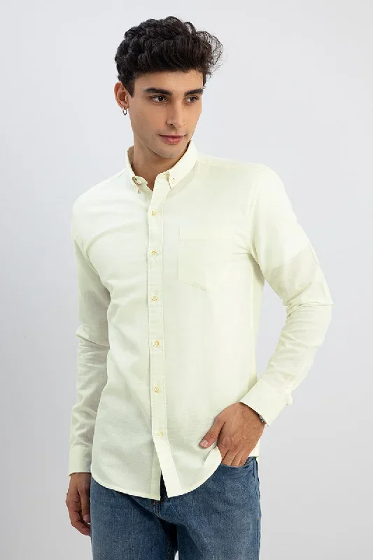 Trig Butter Yellow Linen Shirt