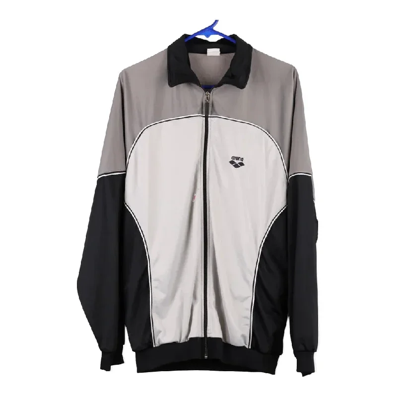 Arena Track Jacket - Large Grey Polyester