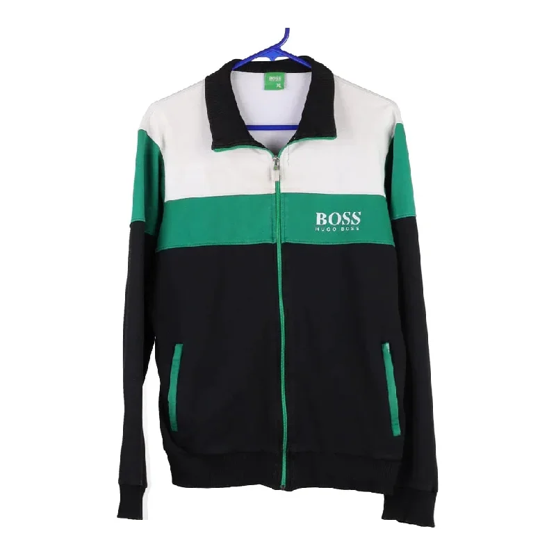 Bootleg Hugo Boss Track Jacket - Medium Black Polyester Blend