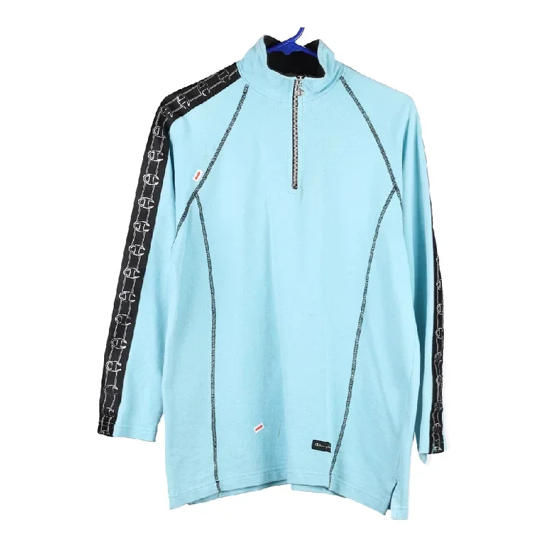 Champion Track Jacket - Small Blue Polyester