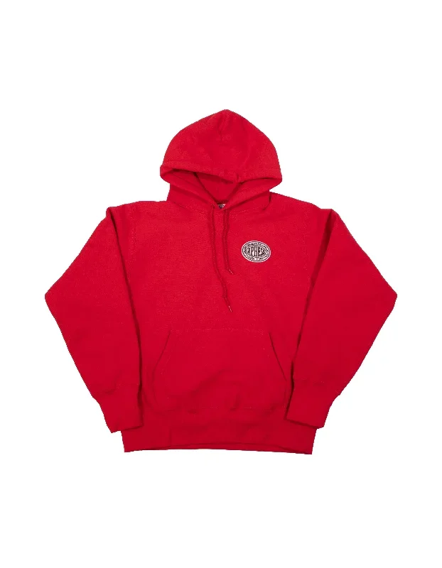 VINTAGE J.PRESS LOGO HOODIE - RED