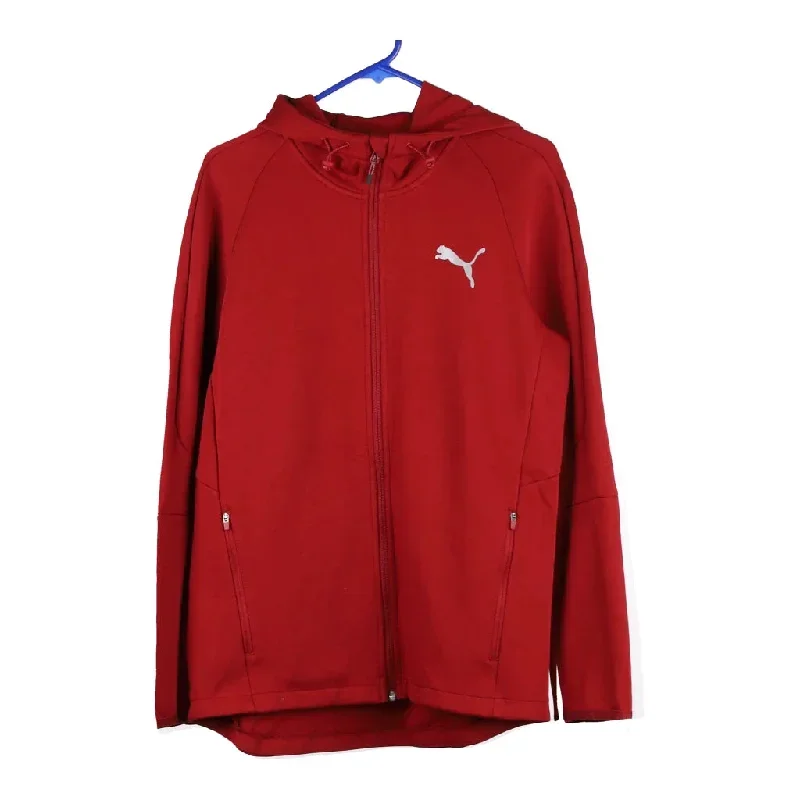 Puma Track Jacket - Medium Red Polyester