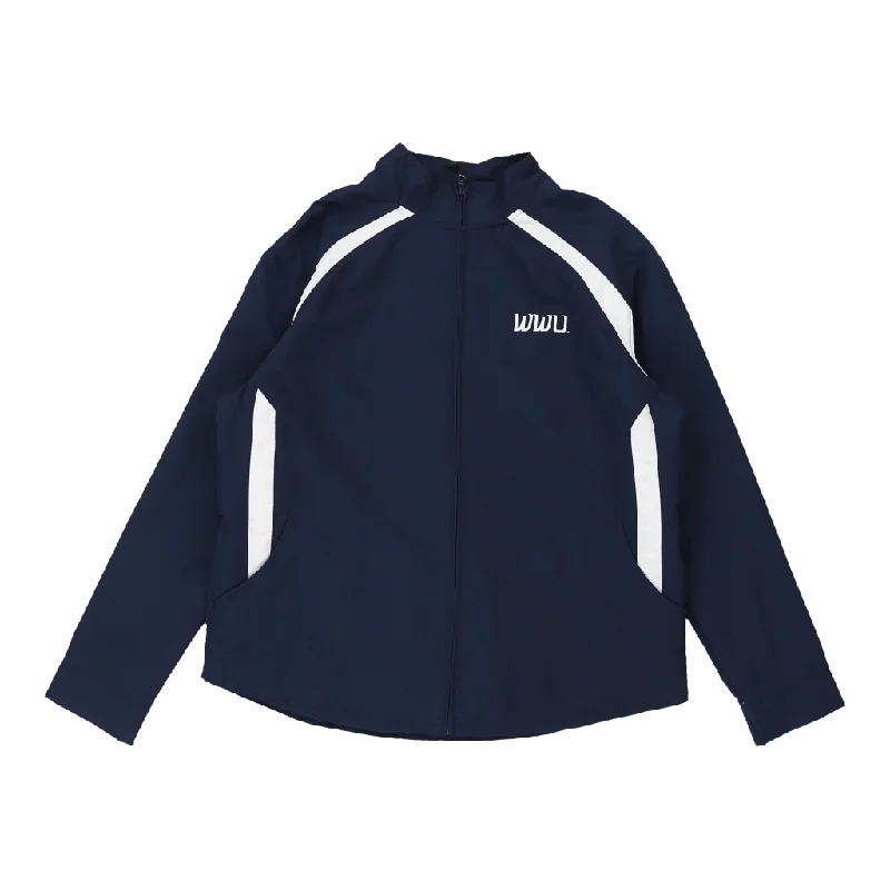 Russell Athletic Shell Jacket - Large Navy Polyester