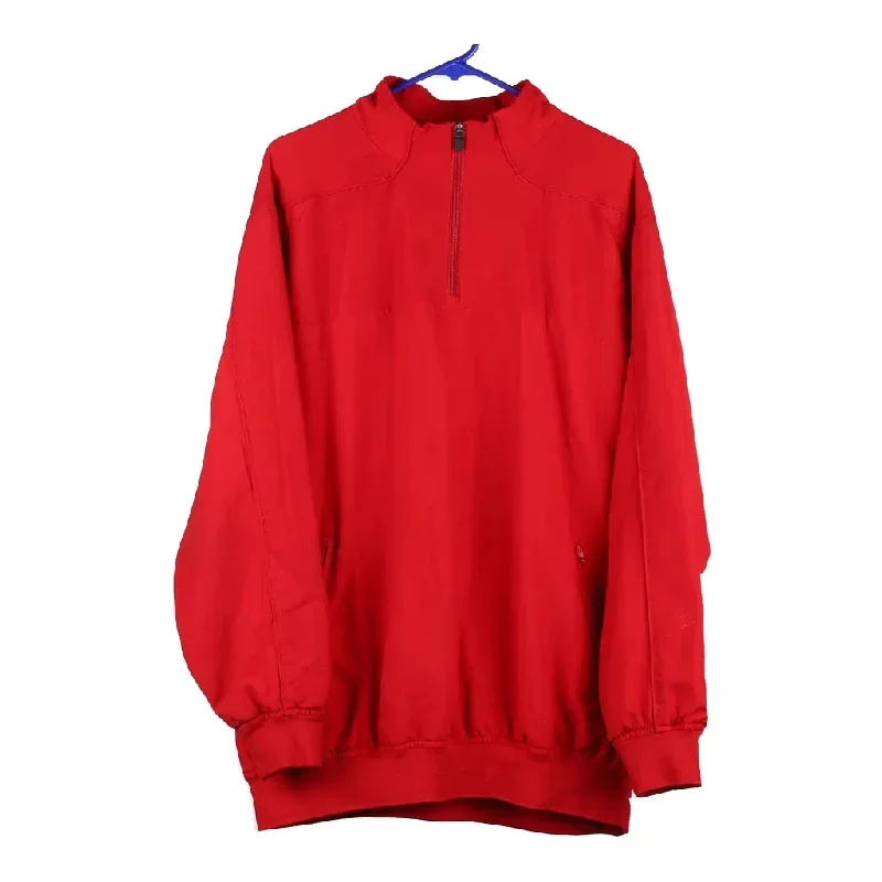 Russell Athletic Track Jacket - Large Red Polyester