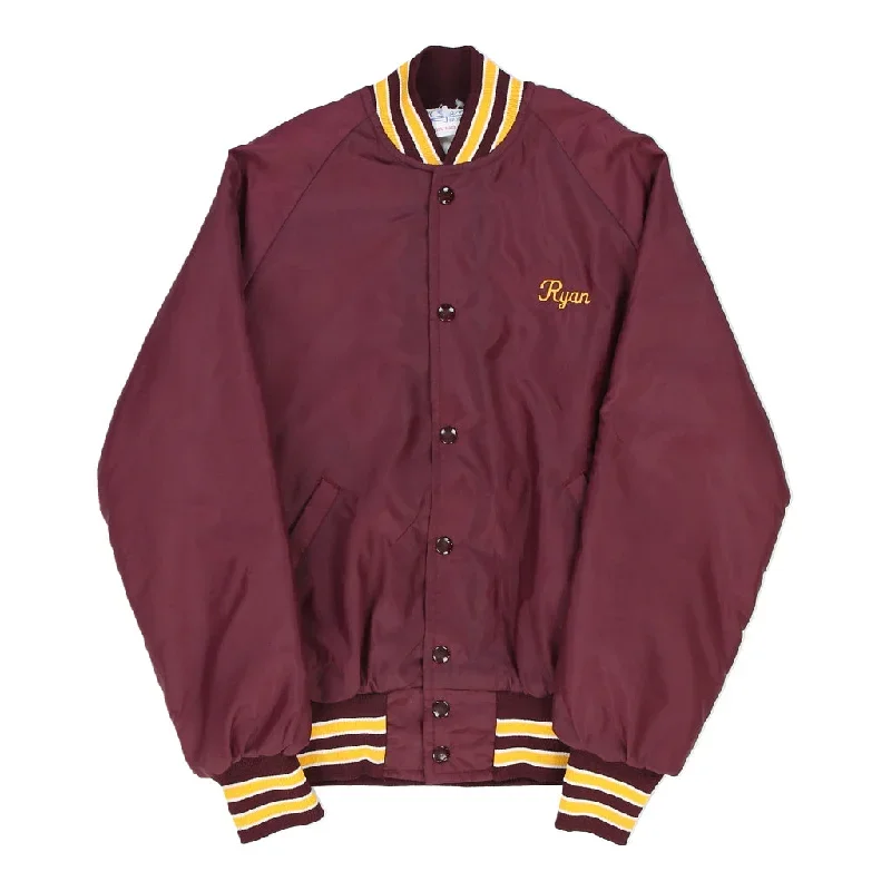 Vintage St. Alban 2002 Champion Gem Sportswear Baseball Jacket - XS Burgundy Nylon