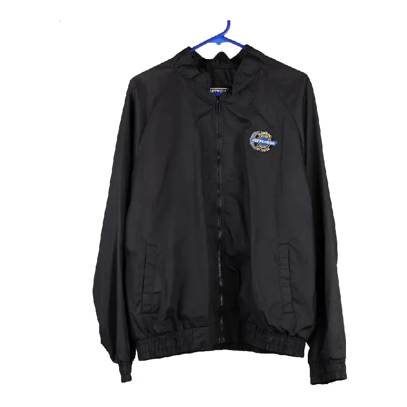 Trader Ray "Jefferson" Tire Centre Heartwell Via Sport Track Jacket - Large Black Nylon