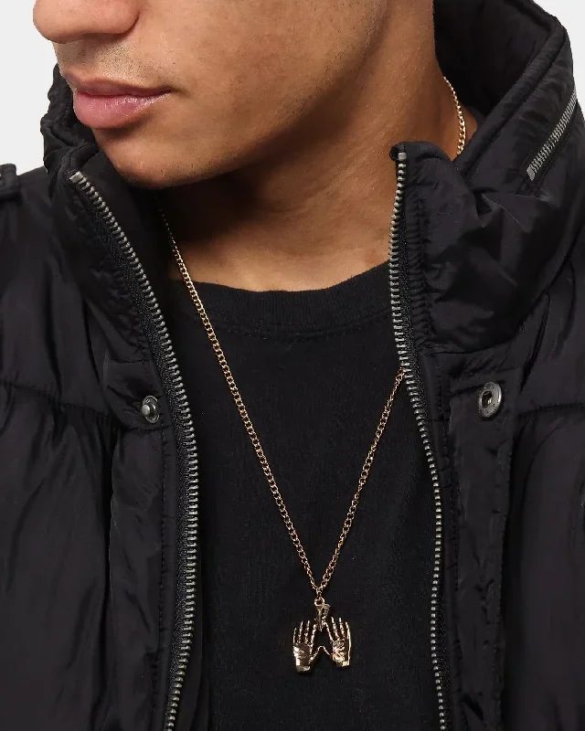 Wild For The Weekend All Hands Necklace Gold